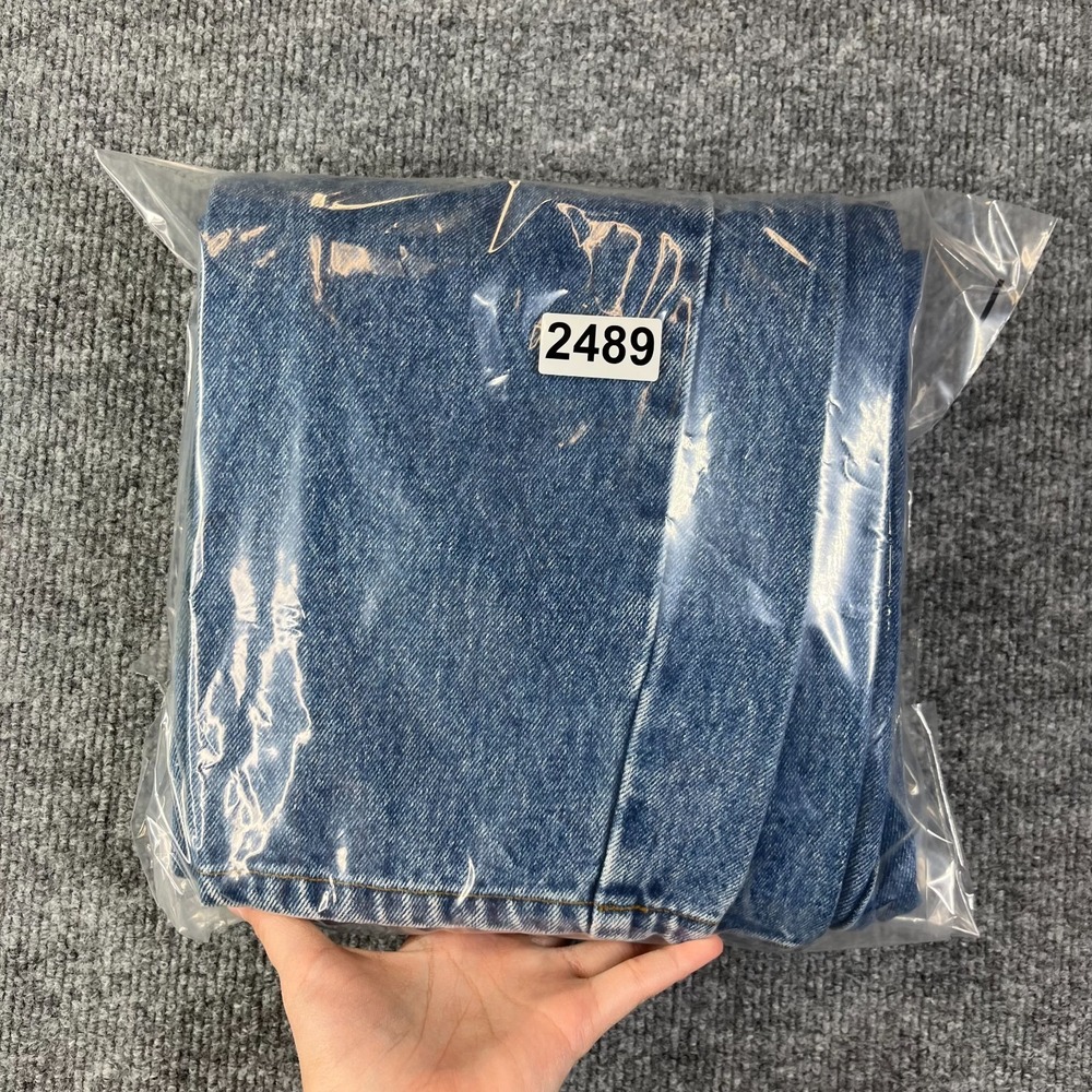 Vintage Bugle Boy Gold Crest Jeans Mens Blue Denim Taper Fit Classic Y2K - 30X30 - Picture 14 of 14